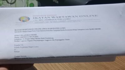 Desakan Publik Menguat, IWO Luwu Raya Laporkan Dugaan Kejahatan Anggaran Jembatan Malutu